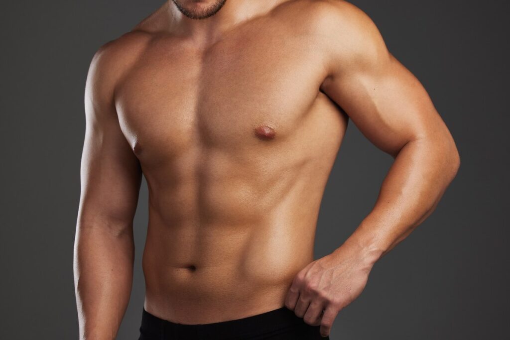 gynecomastia adult muscular torso